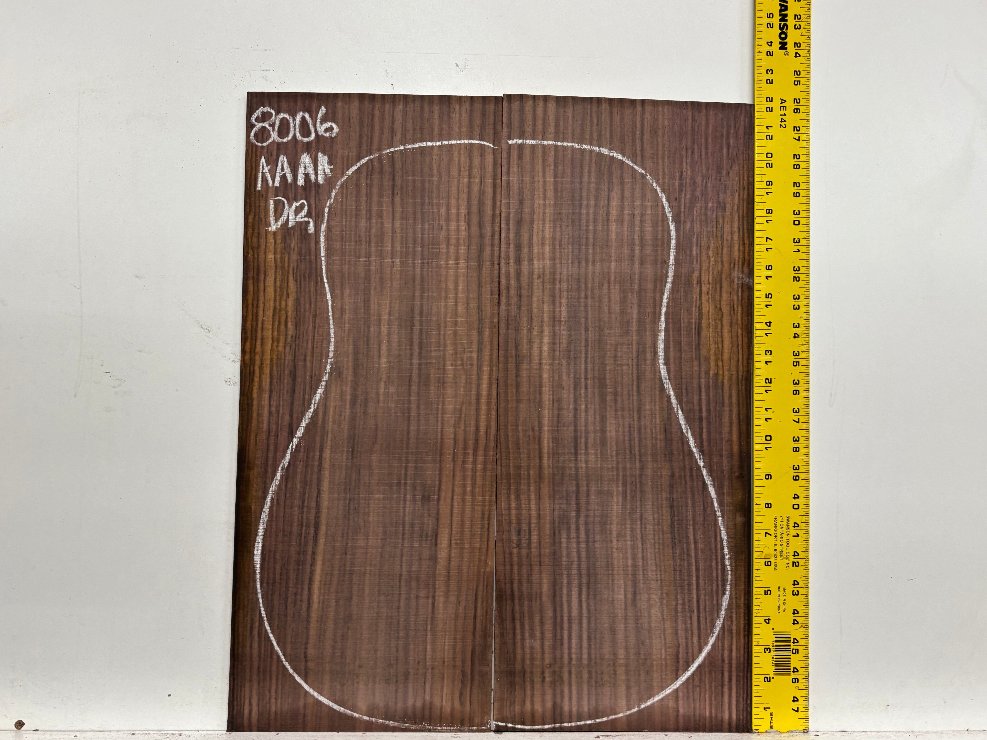 East Indian Rosewood Dreadnought Guitar Back Set #8006 - Exotic Wood Zone