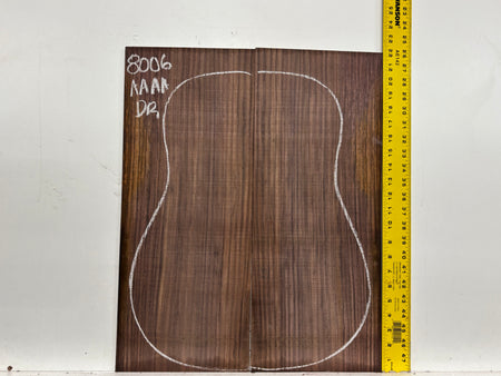 East Indian Rosewood Dreadnought Guitar Back Set #8006 - Exotic Wood Zone