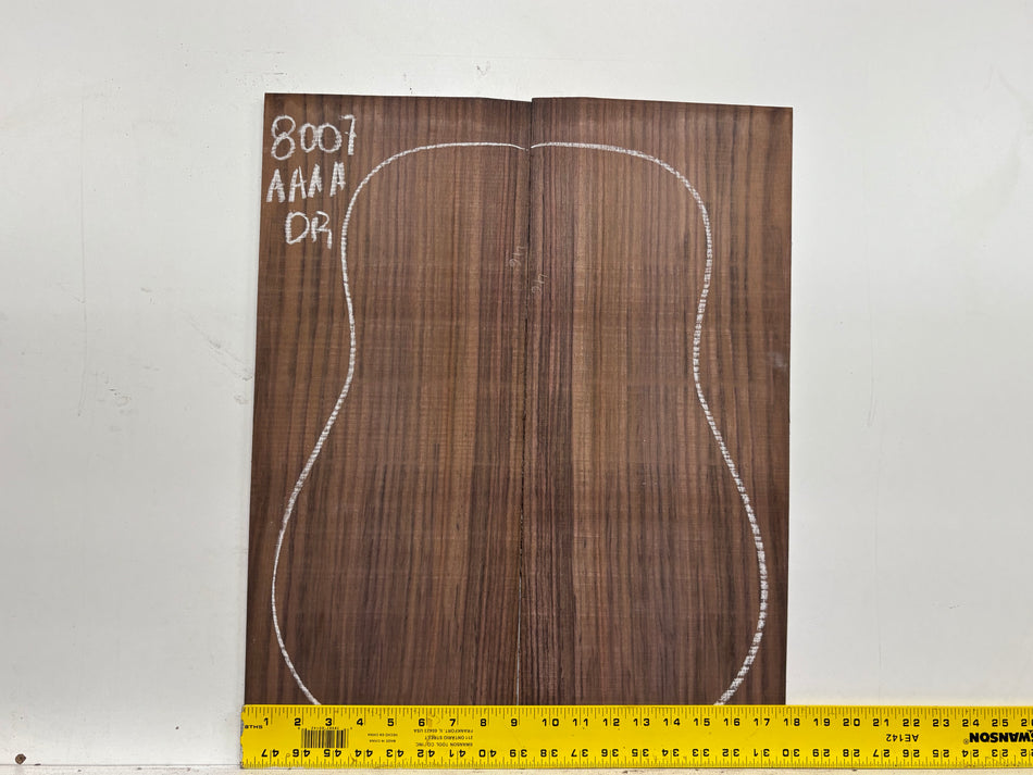 East Indian Rosewood Dreadnought Guitar Back Set #8007 - Exotic Wood Zone