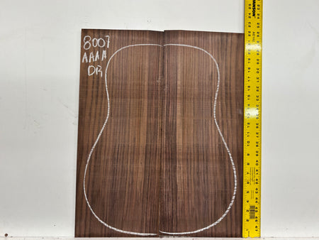 East Indian Rosewood Dreadnought Guitar Back Set #8007 - Exotic Wood Zone