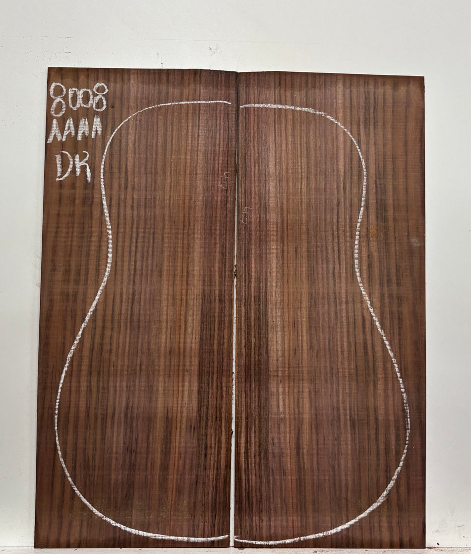 East Indian Rosewood Dreadnought Guitar Back Set #8008 - Exotic Wood Zone