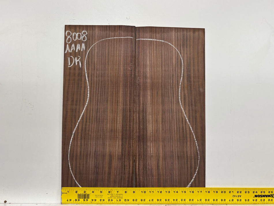 East Indian Rosewood Dreadnought Guitar Back Set #8008 - Exotic Wood Zone