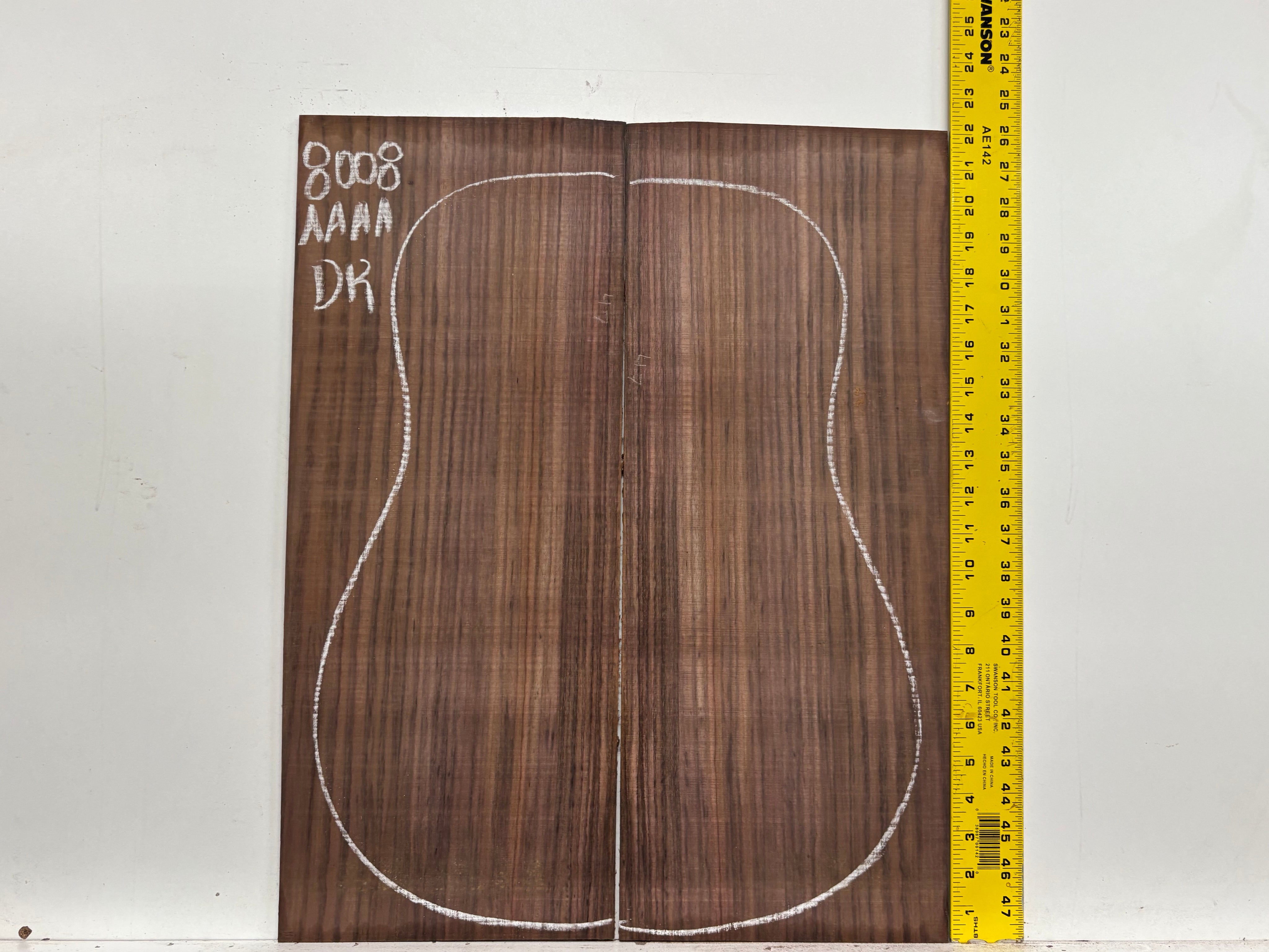 East Indian Rosewood Dreadnought Guitar Back Set #8008 - Exotic Wood Zone