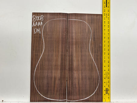 East Indian Rosewood Dreadnought Guitar Back Set #8008 - Exotic Wood Zone