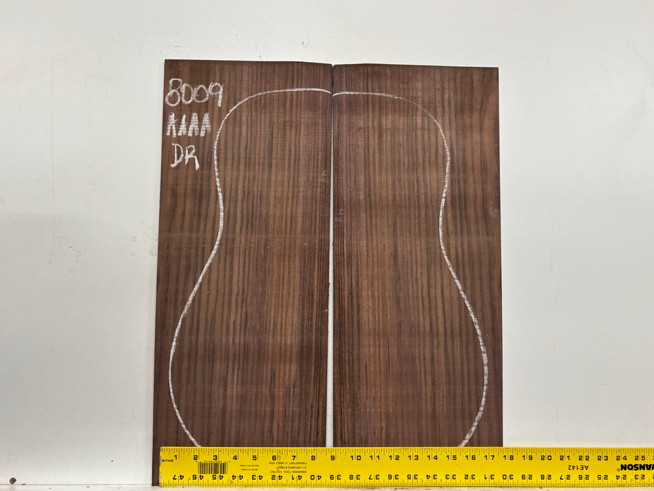 East Indian Rosewood Dreadnought Guitar Back Set #8009 - Exotic Wood Zone