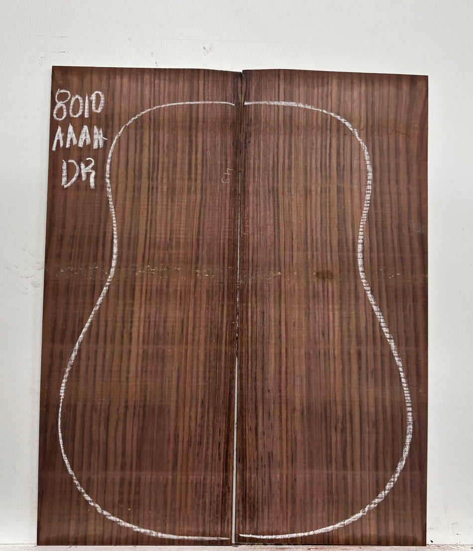 East Indian Rosewood Dreadnought Guitar Back Set #8010 - Exotic Wood Zone
