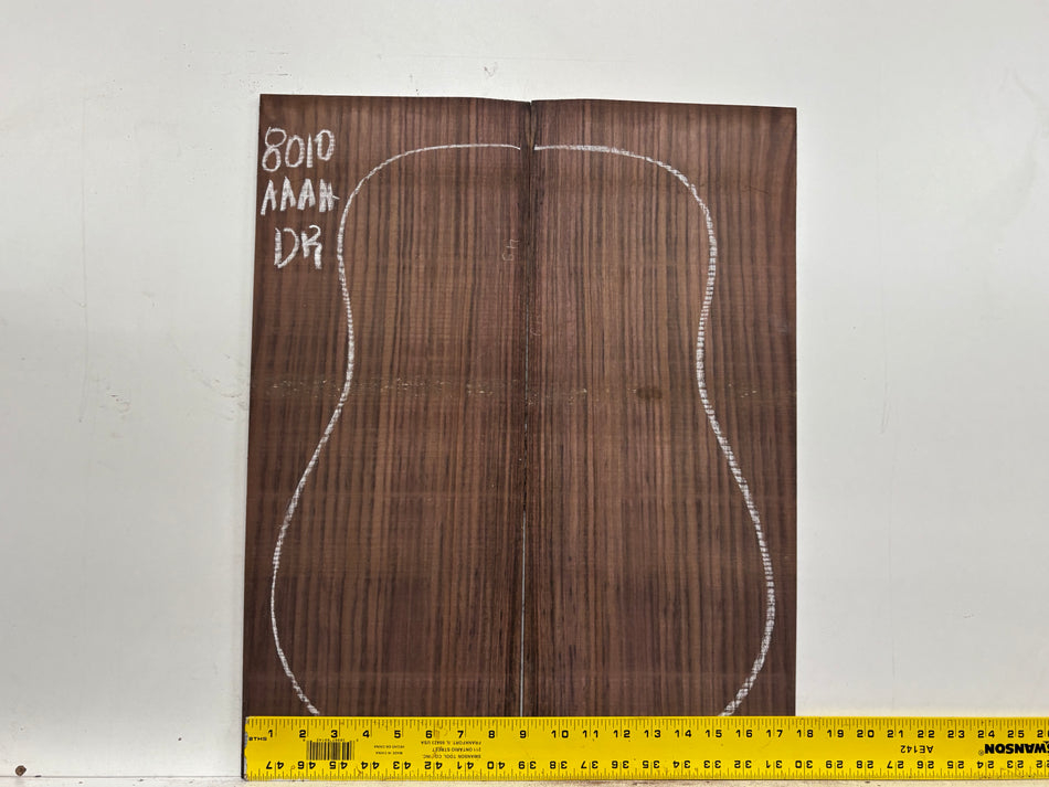 East Indian Rosewood Dreadnought Guitar Back Set #8010 - Exotic Wood Zone