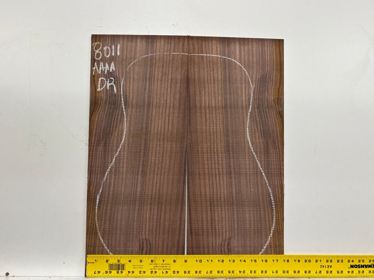 East Indian Rosewood Dreadnought Guitar Back Set #8011 - Exotic Wood Zone