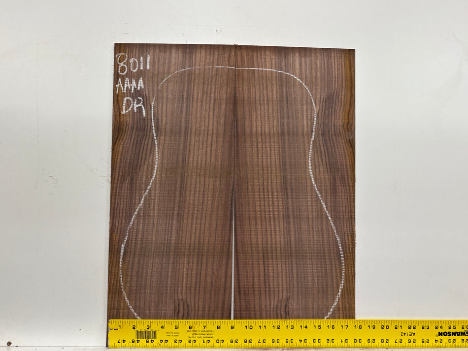 East Indian Rosewood Dreadnought Guitar Back Set #8011 - Exotic Wood Zone