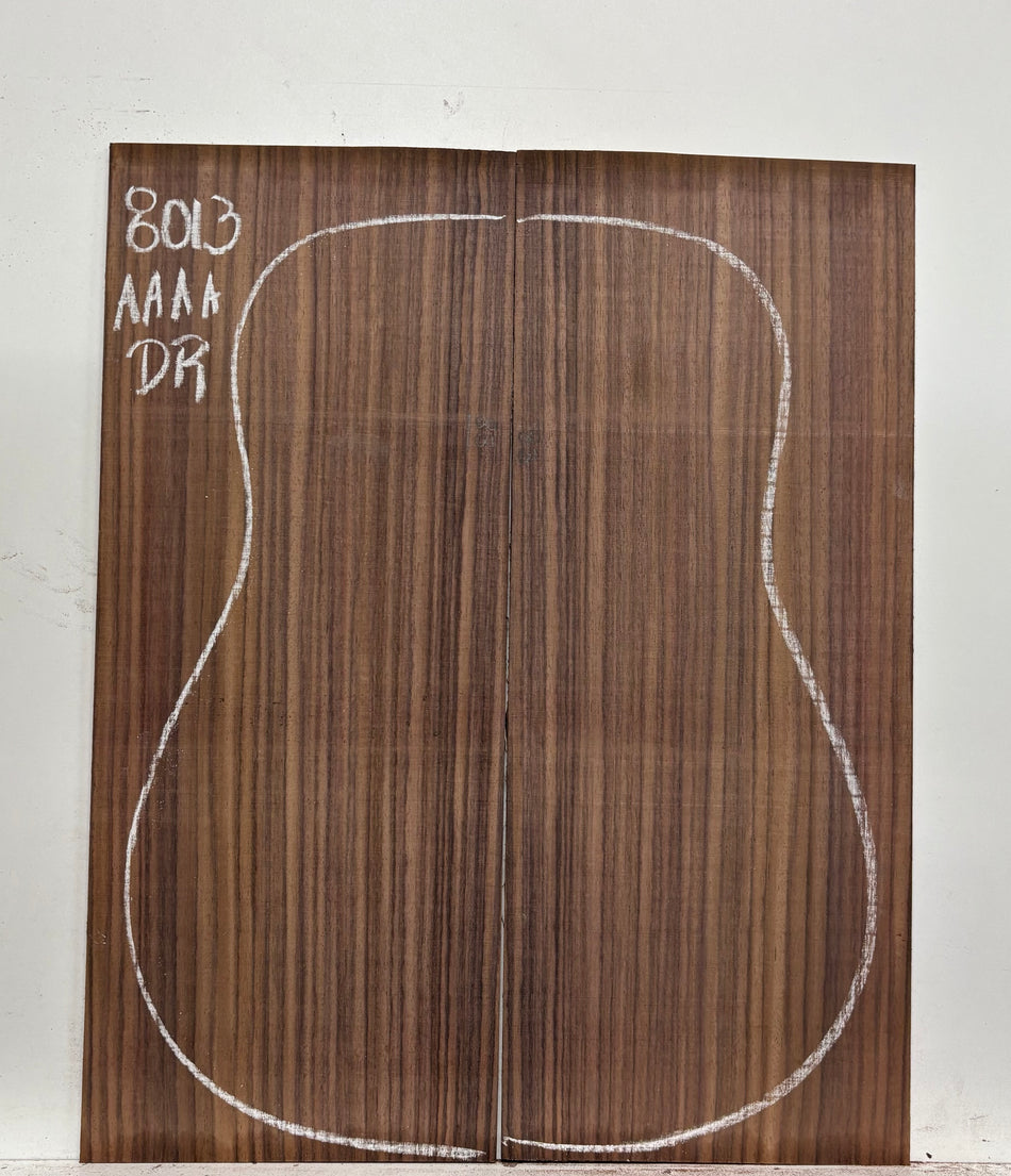 East Indian Rosewood Dreadnought Guitar Back Set #8013 - Exotic Wood Zone