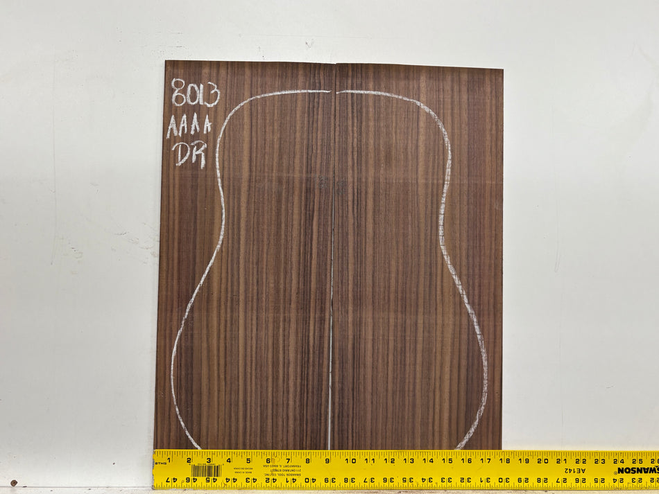 East Indian Rosewood Dreadnought Guitar Back Set #8013 - Exotic Wood Zone