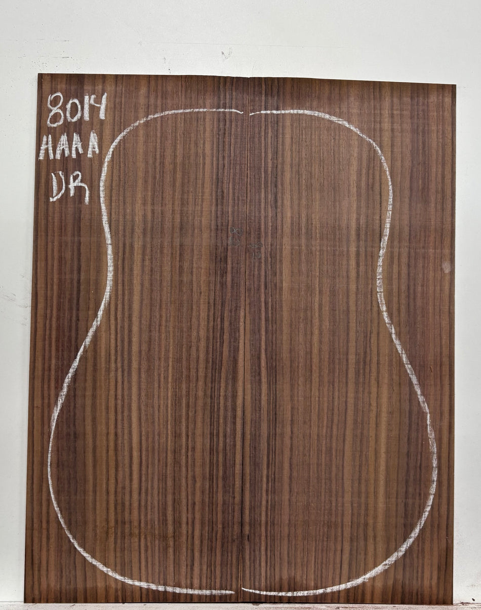 East Indian Rosewood Dreadnought Guitar Back Set #8014 - Exotic Wood Zone