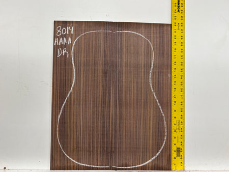 East Indian Rosewood Dreadnought Guitar Back Set #8014 - Exotic Wood Zone