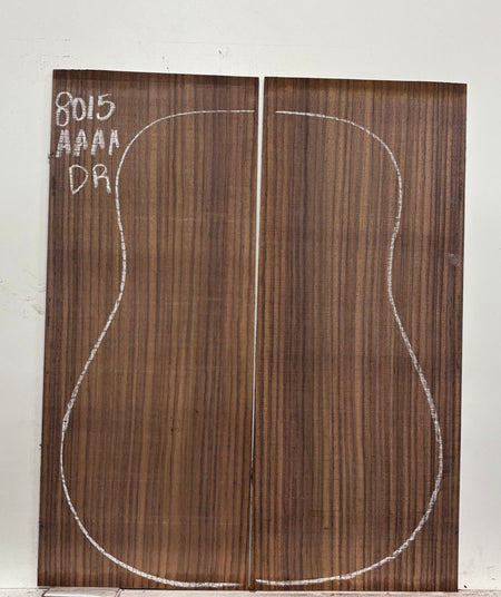 East Indian Rosewood Dreadnought Guitar Back Set #8015 - Exotic Wood Zone