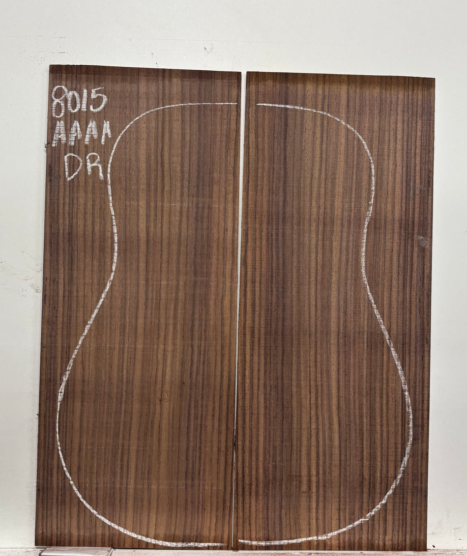 East Indian Rosewood Dreadnought Guitar Back Set #8015 - Exotic Wood Zone