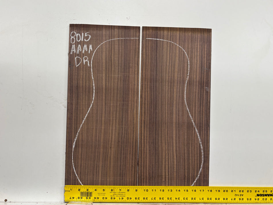 East Indian Rosewood Dreadnought Guitar Back Set #8015 - Exotic Wood Zone