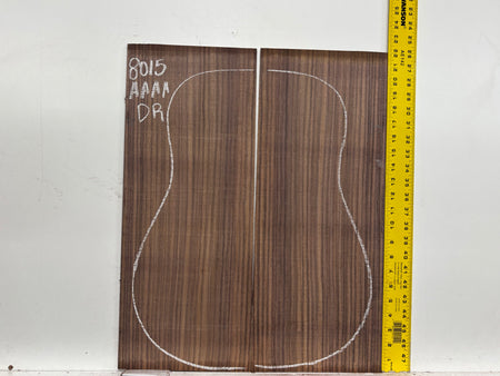 East Indian Rosewood Dreadnought Guitar Back Set #8015 - Exotic Wood Zone