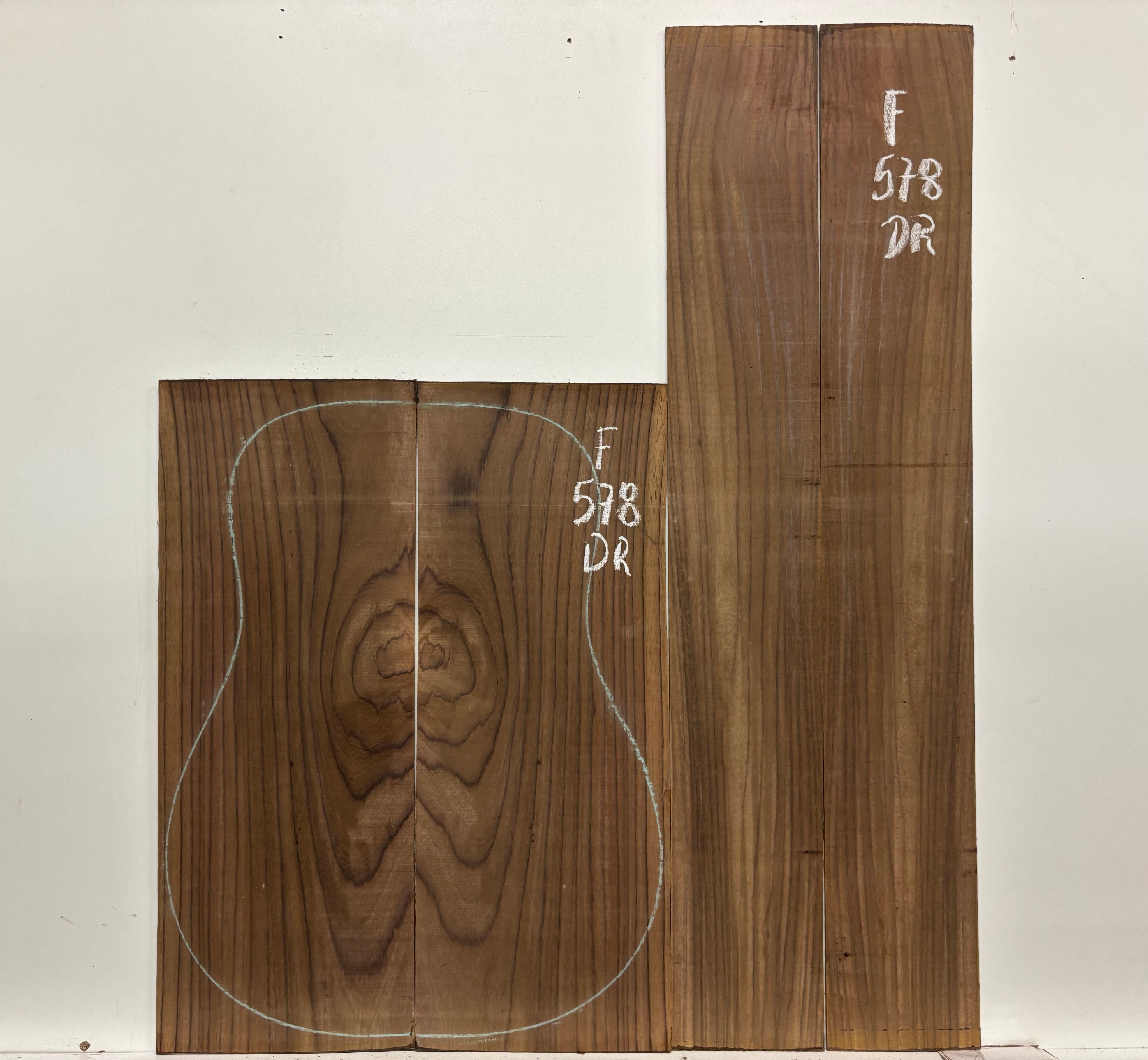 Pack of 10, Figured Indian Rosewood Acoustic Guitar Set Exotic Wood Zone 