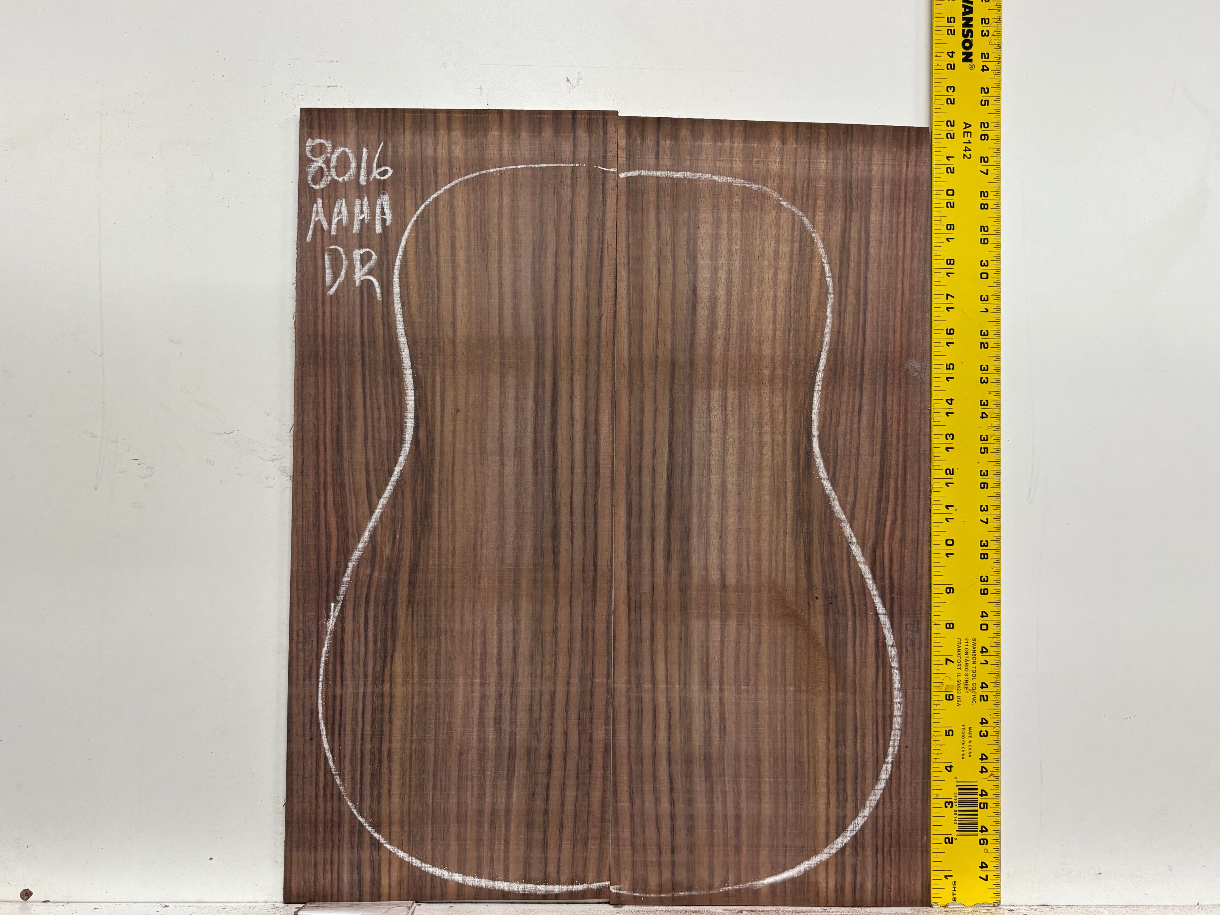 East Indian Rosewood Dreadnought Guitar Back Set #8016 - Exotic Wood Zone