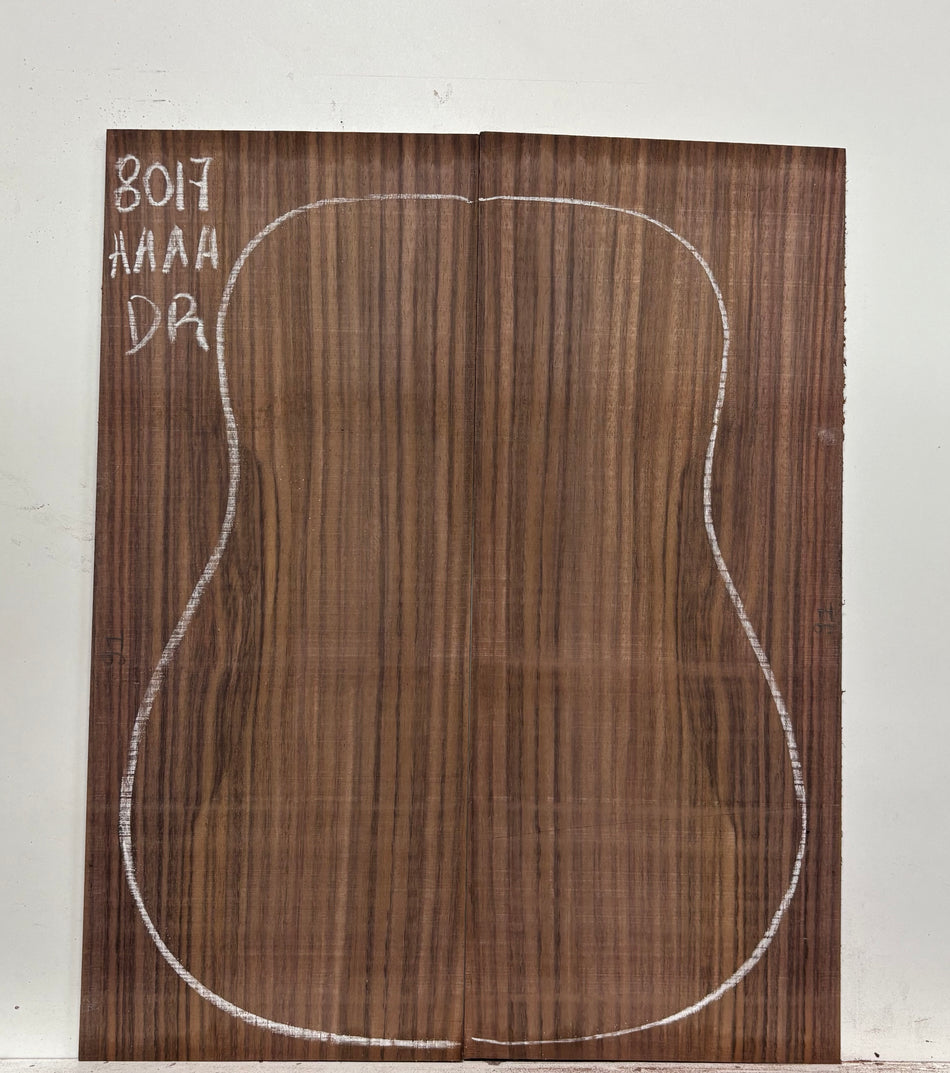 East Indian Rosewood Dreadnought Guitar Back Set #8017 - Exotic Wood Zone