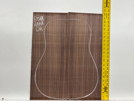 East Indian Rosewood Dreadnought Guitar Back Set #8018 - Exotic Wood Zone
