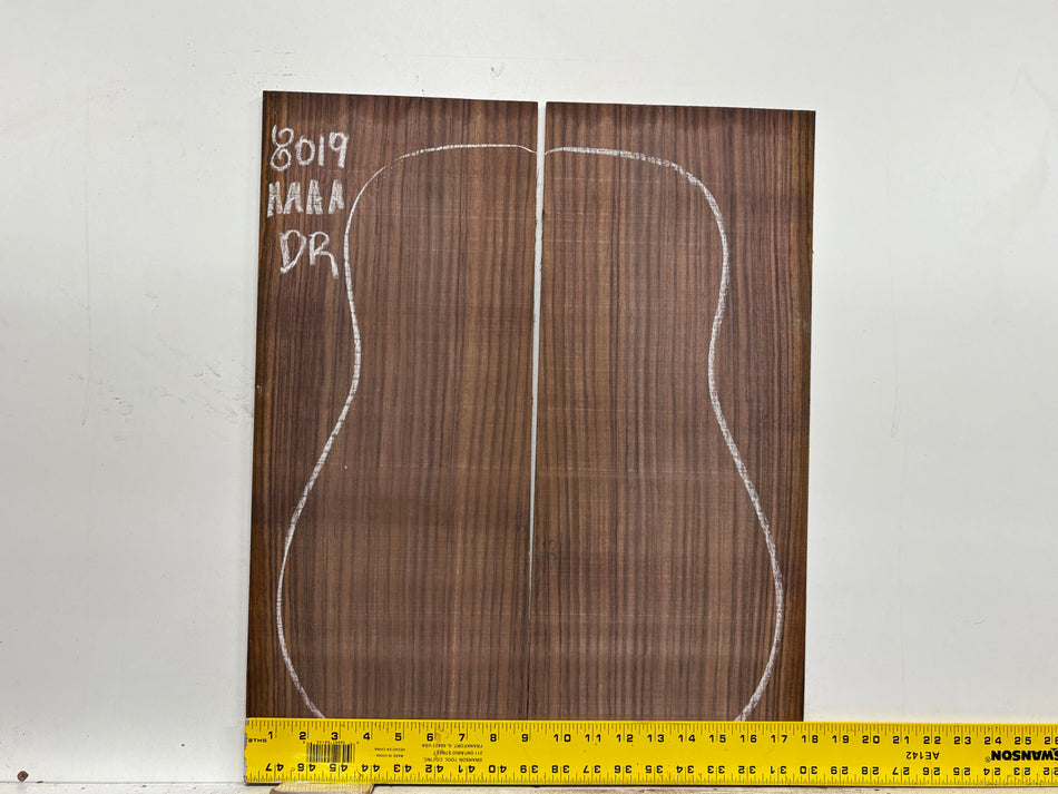 East Indian Rosewood Dreadnought Guitar Back Set #8019 - Exotic Wood Zone