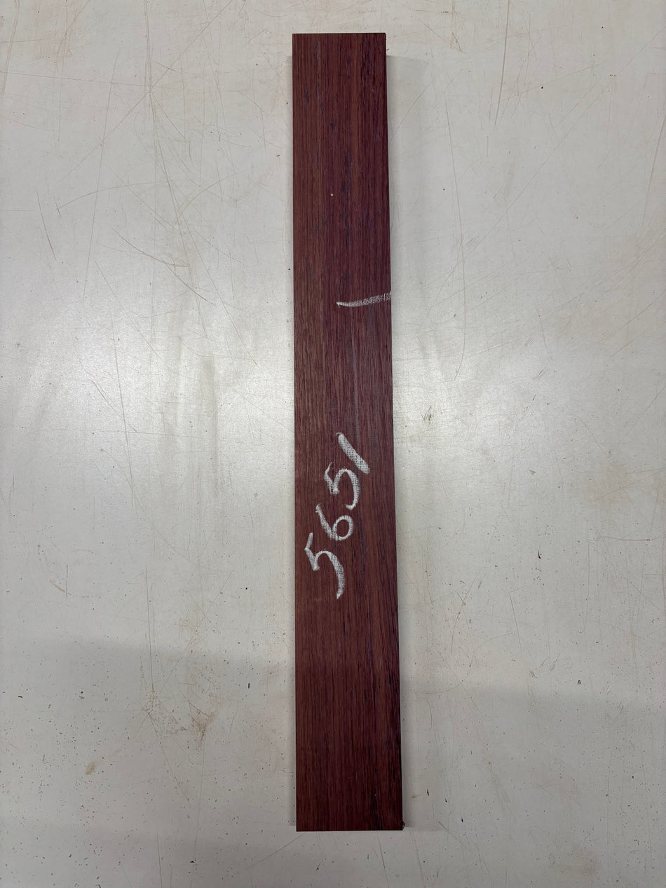 1 Piece, Purpleheart Guitar Neck Blank 24"x3"x1"#5651