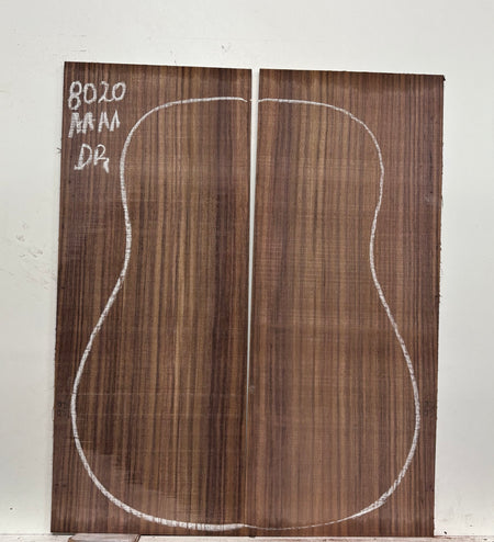 East Indian Rosewood Dreadnought Guitar Back Set #8020 - Exotic Wood Zone