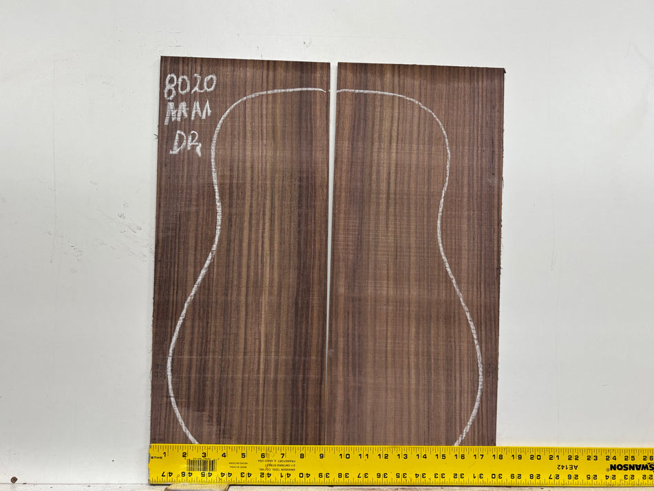 East Indian Rosewood Dreadnought Guitar Back Set #8020 - Exotic Wood Zone