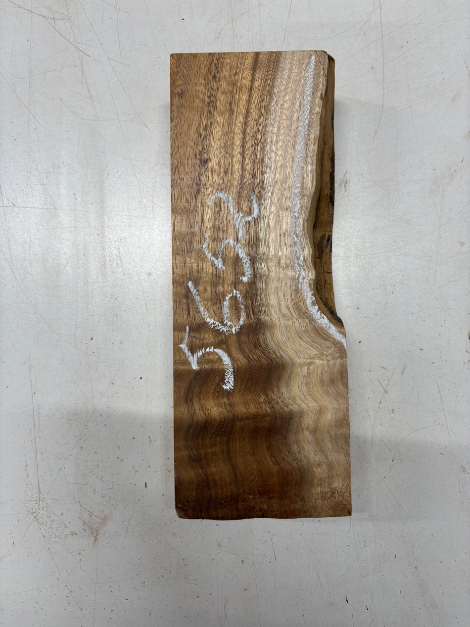 1 Piece, Flame Hawaiian Koa Lumber Board Blank 11"x4"x2"#5652