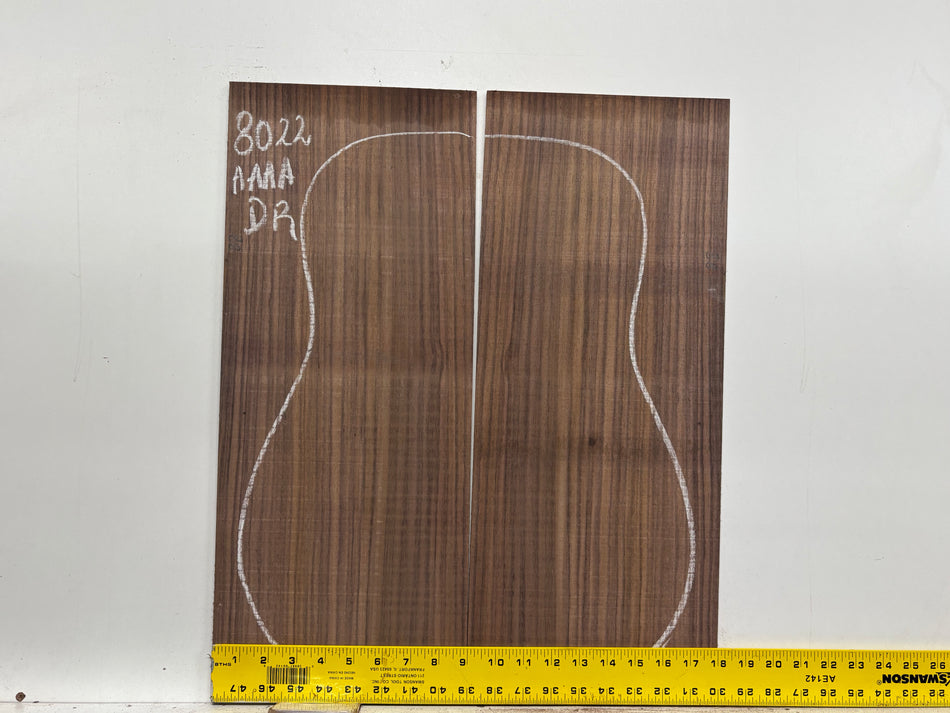 East Indian Rosewood Dreadnought Guitar Back Set #8022 - Exotic Wood Zone