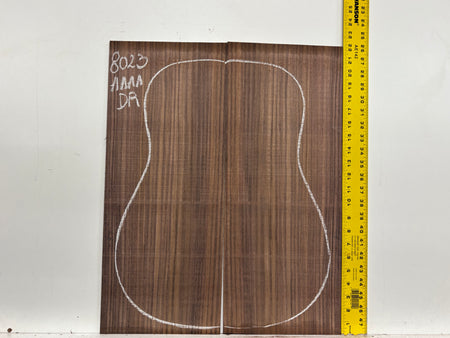 East Indian Rosewood Dreadnought Guitar Back Set #8023 - Exotic Wood Zone