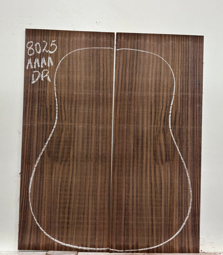 East Indian Rosewood Dreadnought Guitar Back Set #8025 - Exotic Wood Zone