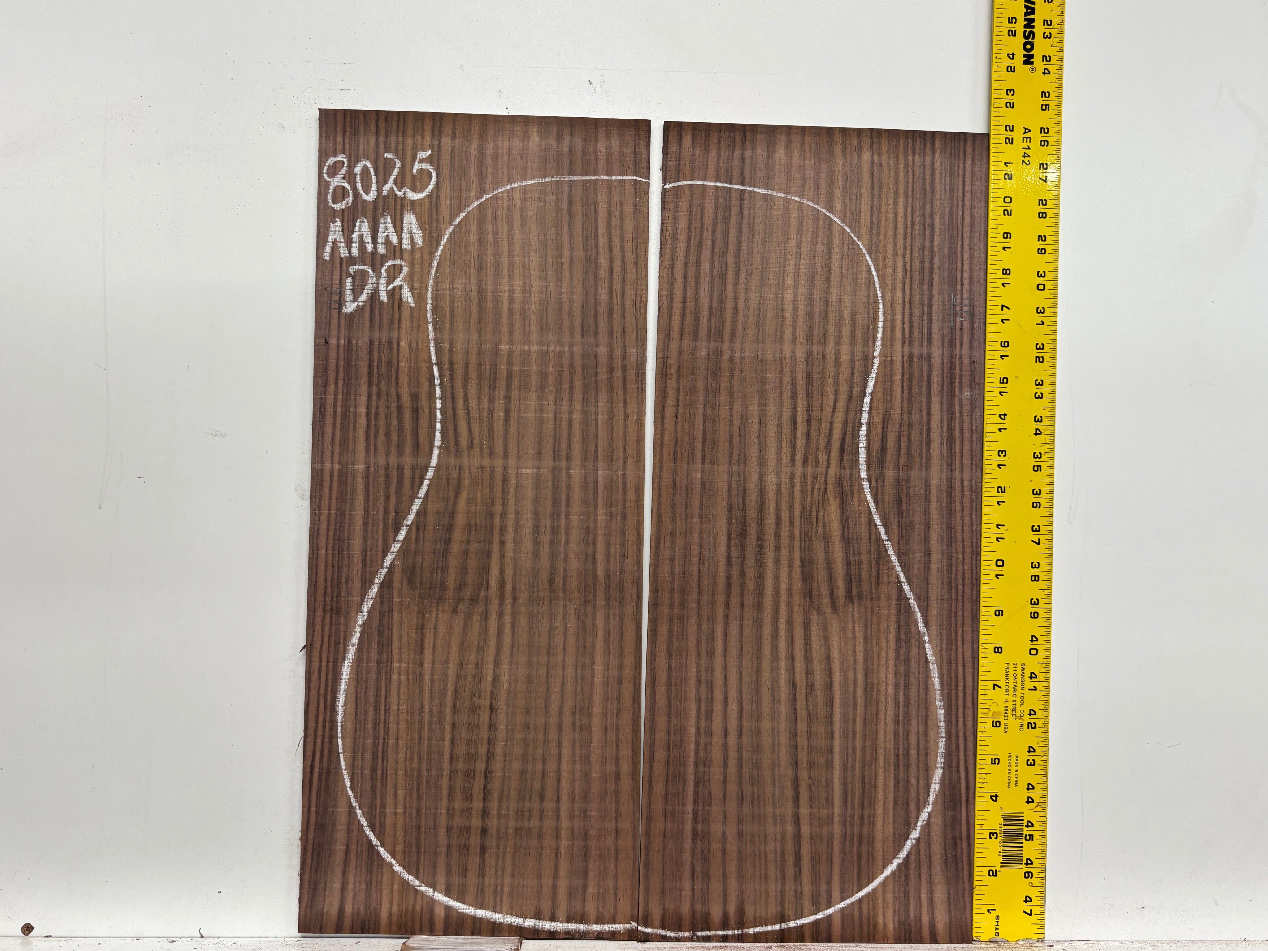 East Indian Rosewood Dreadnought Guitar Back Set #8025 - Exotic Wood Zone