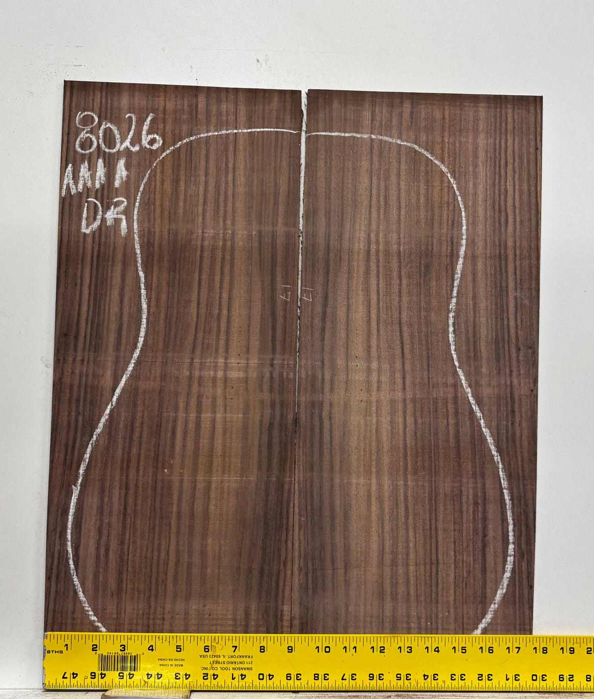 East Indian Rosewood Dreadnought Guitar Back Set #8026 - Exotic Wood Zone