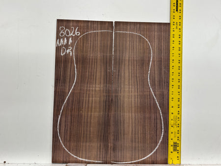 East Indian Rosewood Dreadnought Guitar Back Set #8026 - Exotic Wood Zone