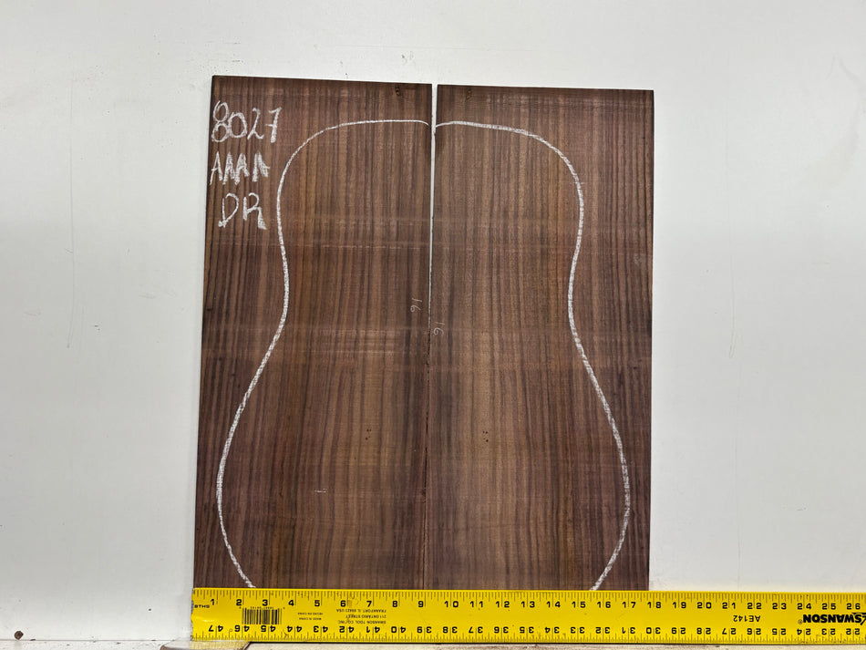 East Indian Rosewood Dreadnought Guitar Back Set #8027 - Exotic Wood Zone