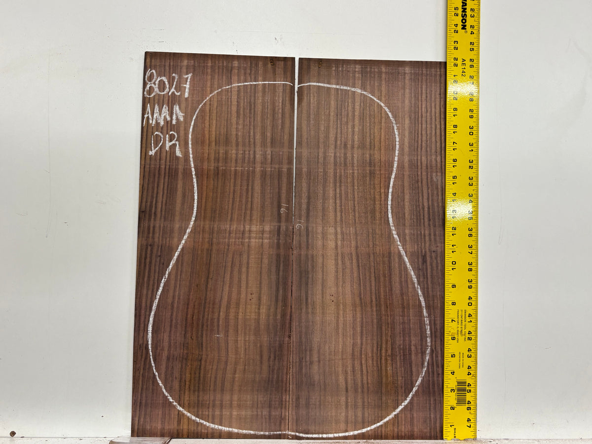 East Indian Rosewood Dreadnought Guitar Back Set #8027 - Exotic Wood Zone