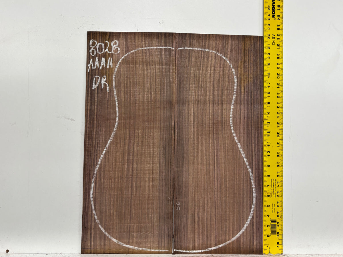East Indian Rosewood Dreadnought Guitar Back Set #8028 - Exotic Wood Zone