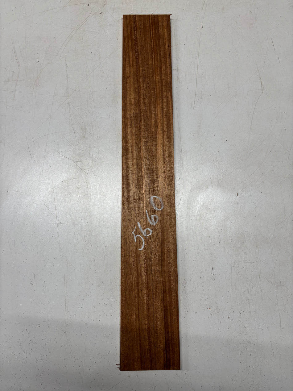 1 Piece, African Mahogany Thin Stock Lumber 31"x4-1/2"x1/2"#5660