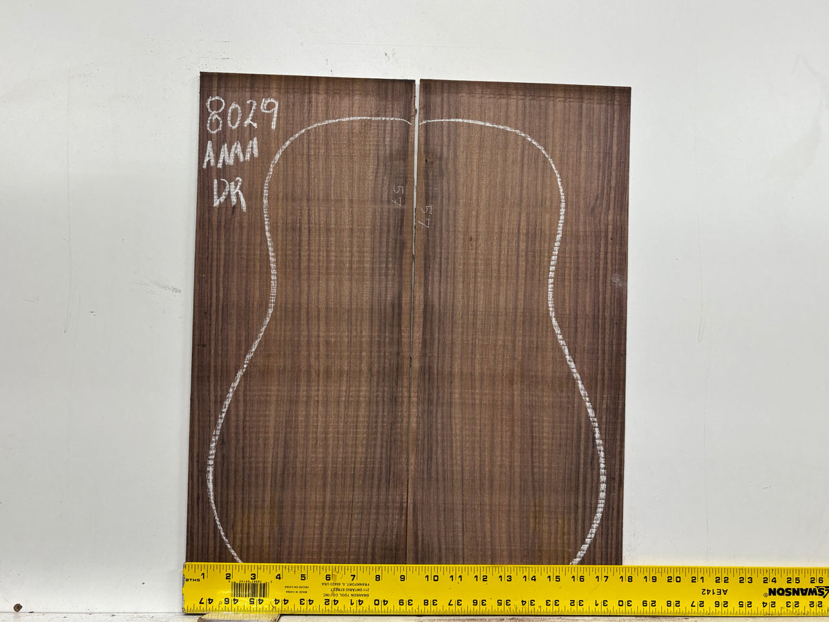 East Indian Rosewood Dreadnought Guitar Back Set #8029 - Exotic Wood Zone