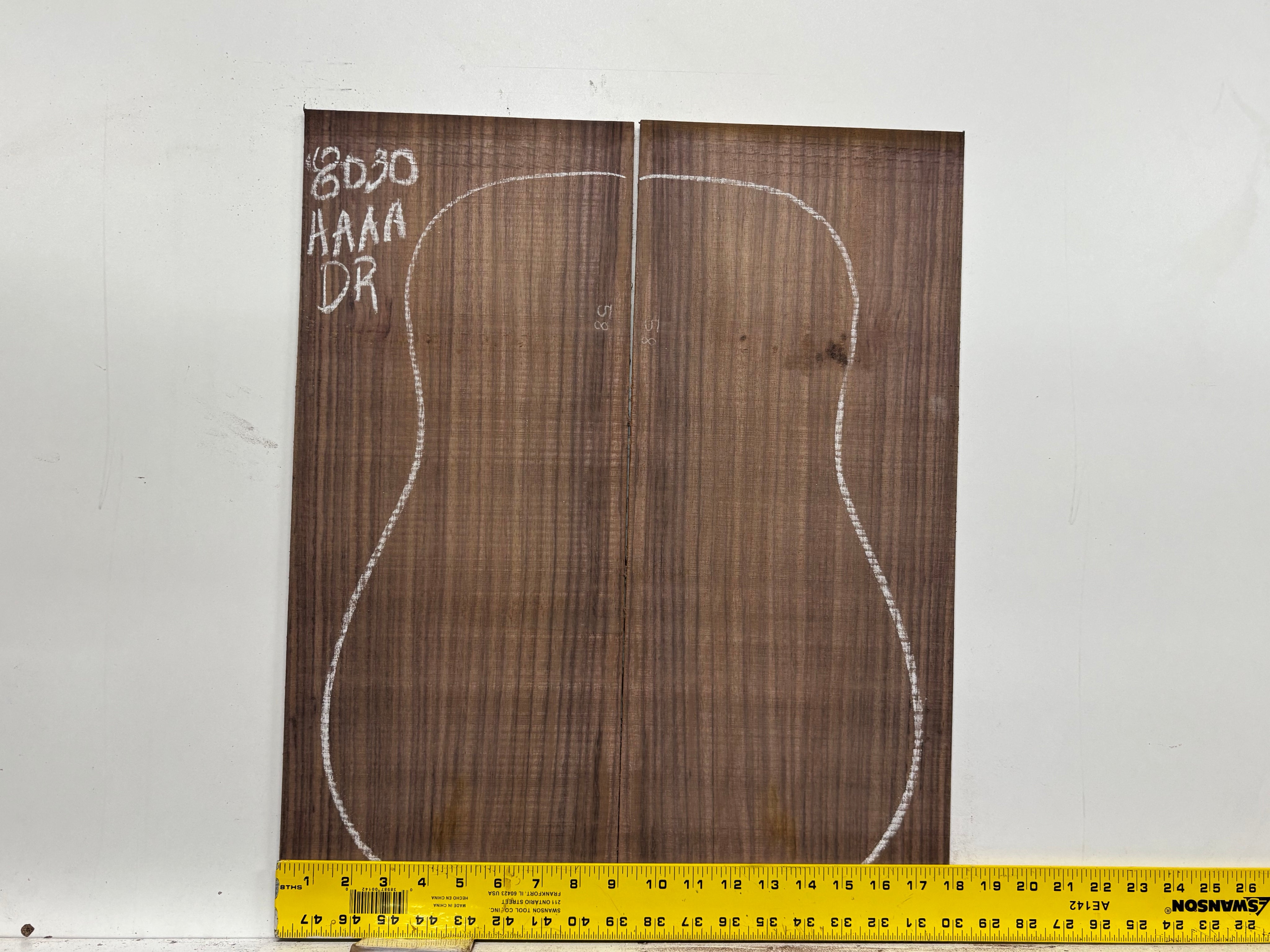 East Indian Rosewood Dreadnought Guitar Back Set #8030 - Exotic Wood Zone