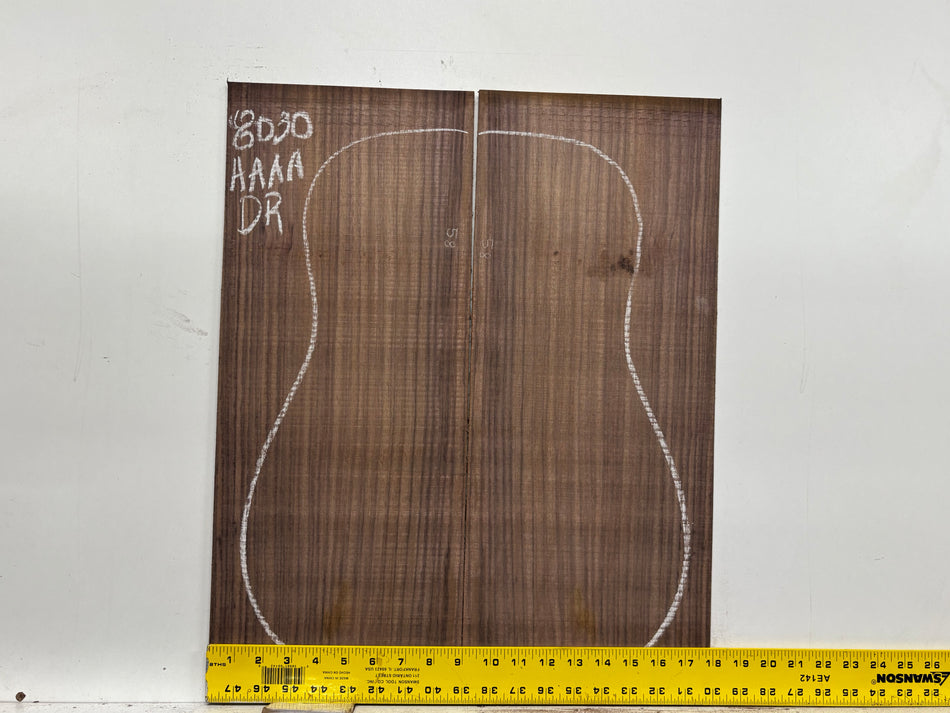 East Indian Rosewood Dreadnought Guitar Back Set #8030 - Exotic Wood Zone