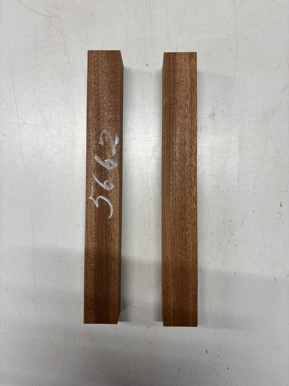 2 Pack, Sapele Turning Wood Blanks 12"x1-1/2"x1-1/2"#5662