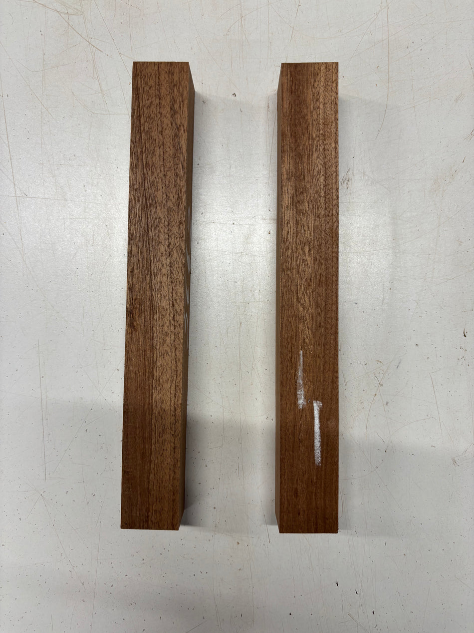 2 Pack, Sapele Turning Wood Blanks 12"x1-1/2"x1-1/2"#5662