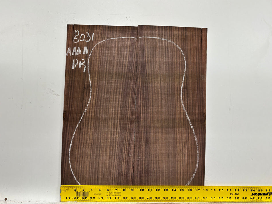 East Indian Rosewood Dreadnought Guitar Back Set #8031 - Exotic Wood Zone