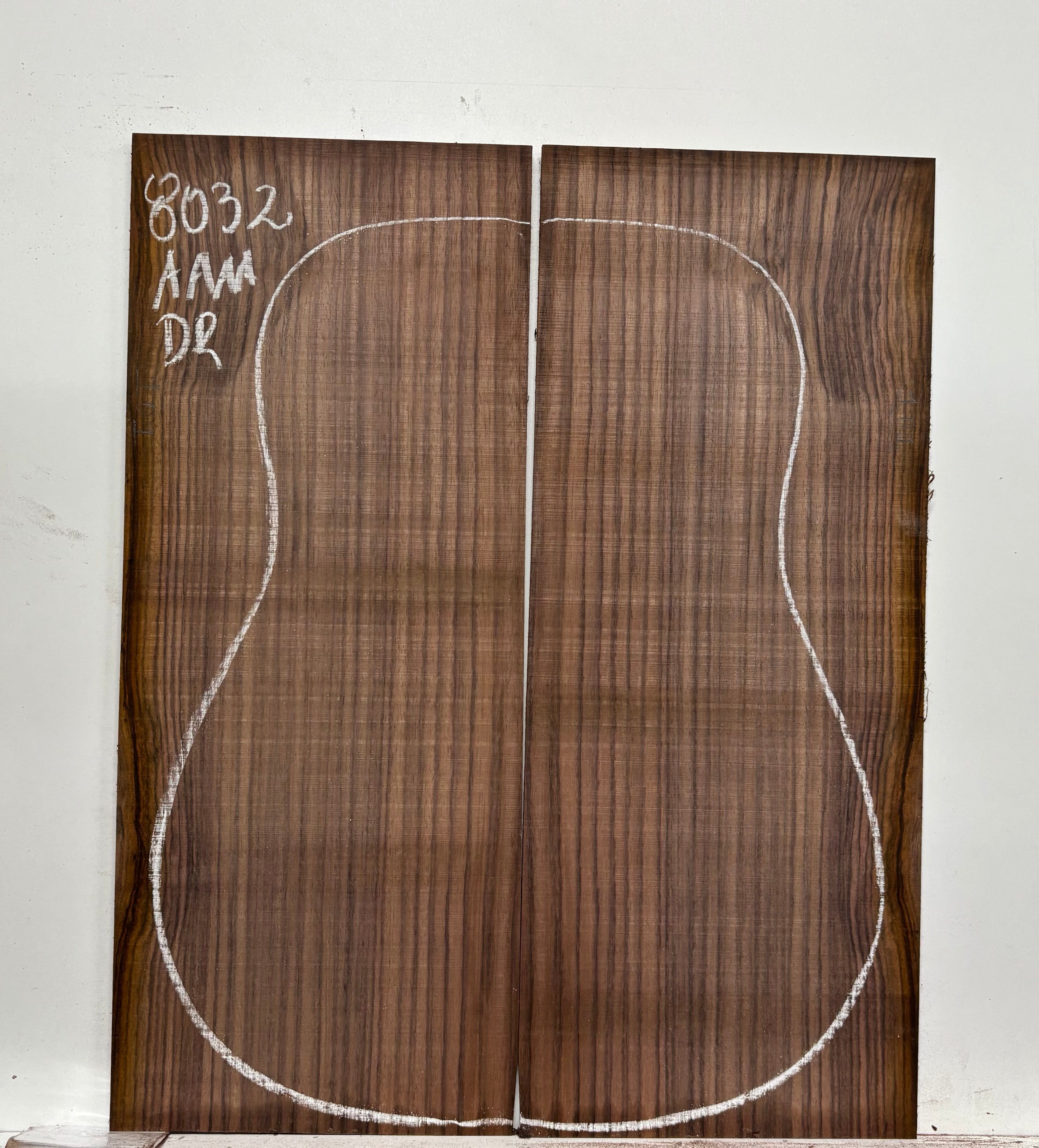East Indian Rosewood Dreadnought Guitar Back Set #8032 - Exotic Wood Zone