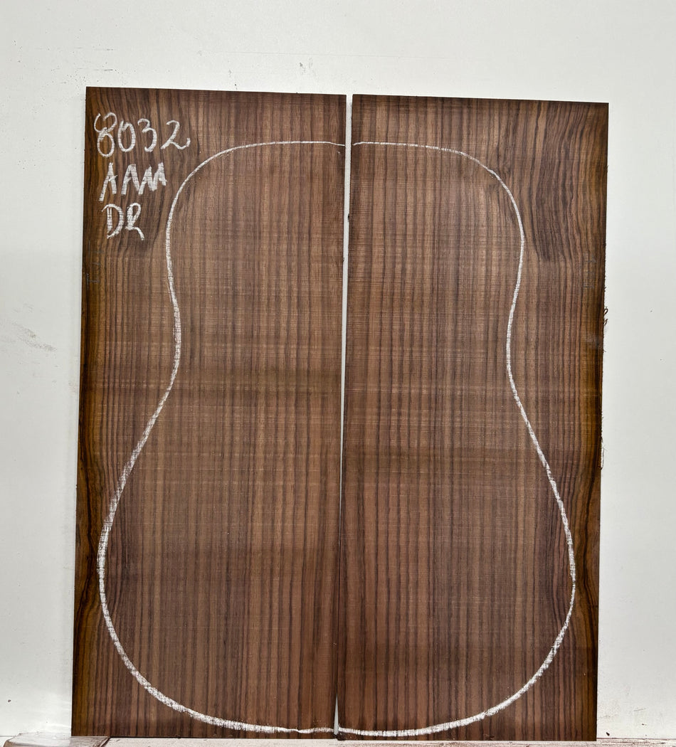 East Indian Rosewood Dreadnought Guitar Back Set #8032 - Exotic Wood Zone