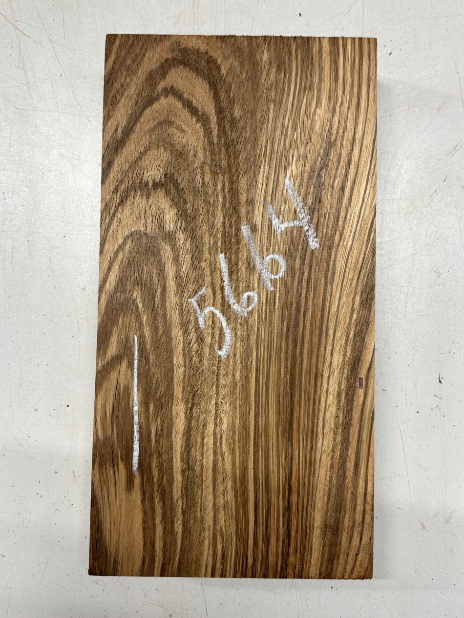 1 Piece, Zebrawood Lumber Board Blank 11-7/8"x 6"x1-7/8"#5664