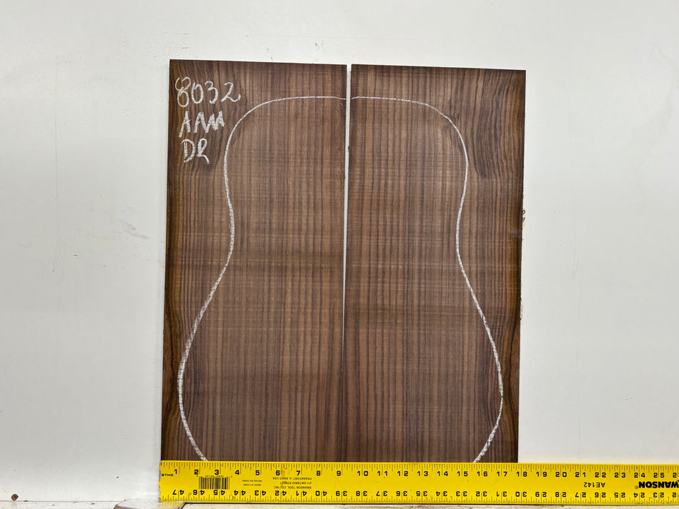 East Indian Rosewood Dreadnought Guitar Back Set #8032 - Exotic Wood Zone